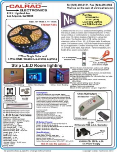 Calrad-xLobby L.E.D lighting, IR Remotel RGB Controller