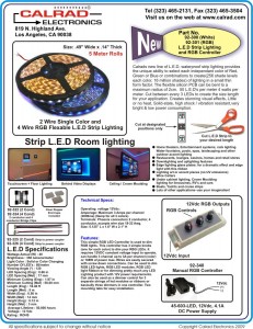 Calrad-xLobby L.E.D lighting, Manual RGB Controller