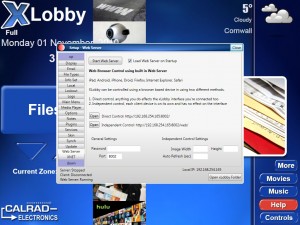 Setup Menu Webserver xPad Setup Menu Webserver xPad