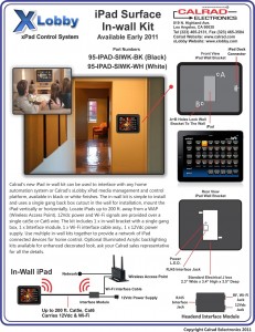 xLobby iPad Inwall Kit